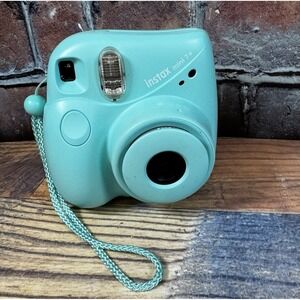 Fujifilm Instax Mini 7+ Instant Film Camera Seafoam Green Tested- READ